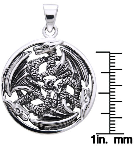 Silver Dragon Locket Necklace, Winged Dragon Locket Pendant, Mythical  Creature, Dragon Locket Jewelry