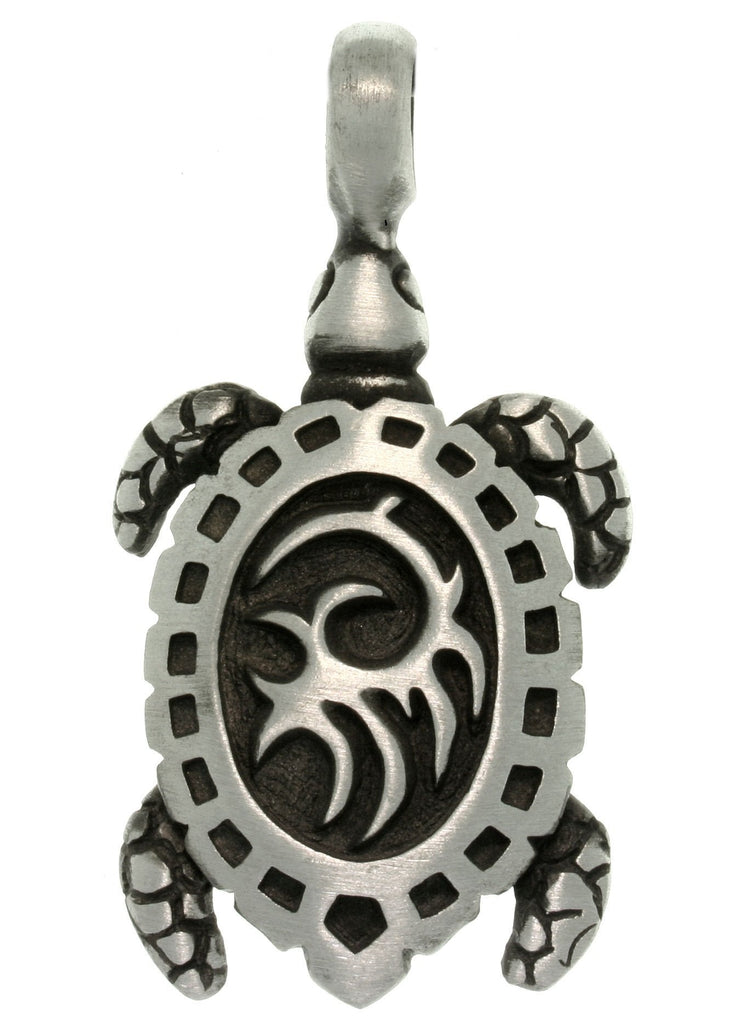 Jewelry Trends Tribal Sea Turtle Pewter Pendant